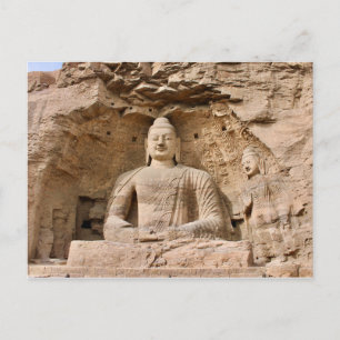 Postal Cuevas Yungang, Datong, China Briefkaart