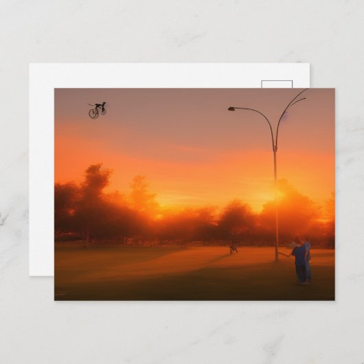 postal de agradecimiento briefkaart (Voorkant / Achterkant)