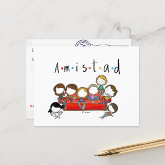 Postal de amistad para san valentin briefkaart
