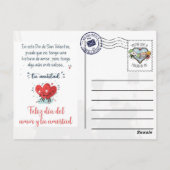 Postal de amistad para san valentin briefkaart (Achterkant)