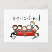 Postal de amistad para san valentin briefkaart (Voorkant)