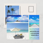 POSTAL DE ARCHIPIELAGO LOS ROQUES BRIEFKAART (Voorkant / Achterkant)