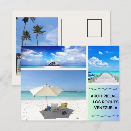 POSTAL DE ARCHIPIELAGO LOS ROQUES BRIEFKAART (Voorkant / Achterkant)