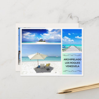 POSTAL DE ARCHIPIELAGO LOS ROQUES BRIEFKAART