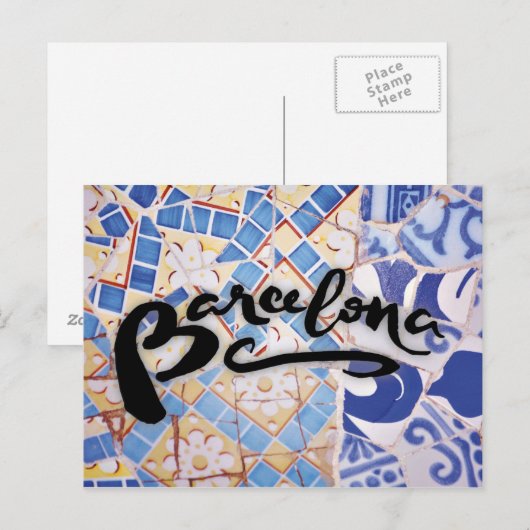 Postal de Barcelona Briefkaart (Voorkant / Achterkant)