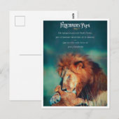 Postal de Felicitaciones con Diseño de León Briefkaart (Voorkant / Achterkant)