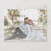 Postal De Invitación Eenvoudig en modern minimalis Uitnodiging Briefkaart (Voorkant)