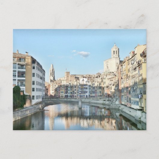 Postal de la ciudad de Girona Briefkaart (Voorkant)