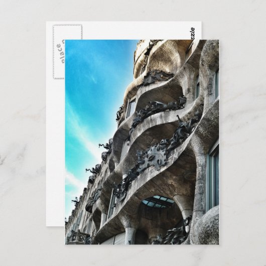 Postal de La Pedrera Briefkaart (Voorkant / Achterkant)