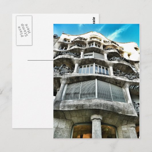 Postal de La Pedrera Briefkaart (Voorkant / Achterkant)