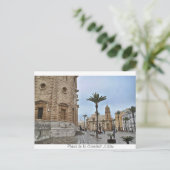 Postal de Plaza de la Catedral, Cádiz Briefkaart (Staand voorkant)
