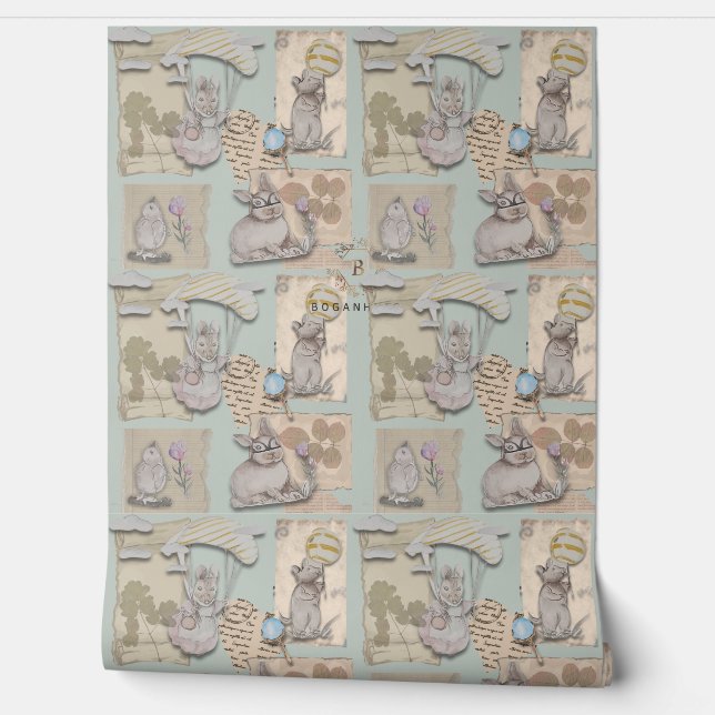 Postal Dreamscape verhaal kinderkamer wallpaper Behang (Afrollen)