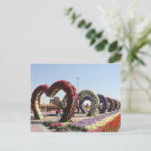 Postal Dubai Mirakel Garden Briefkaart (Staand voorkant)