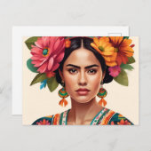 Postal festiva feestdagenkaart (Voorkant / Achterkant)