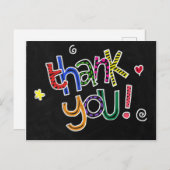 Postal gracias briefkaart (Voorkant / Achterkant)