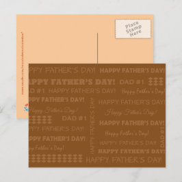 Postal - Happy Father's Day Briefkaart
