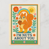 Postal I'm nuts about you Ardilla Briefkaart (Voorkant)