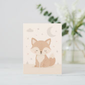 Postal infantil diseño zorrito nordico briefkaart (Staand voorkant)