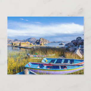 Postal, Islas Flotantes, Lago Titicaca Briefkaart