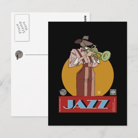 Postal-Jazz Dibujante Briefkaart (Voorkant / Achterkant)
