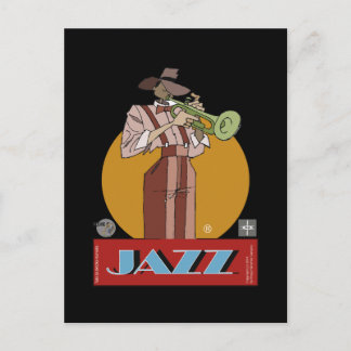 Postal-Jazz Dibujante Briefkaart