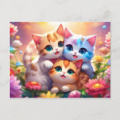 Postal kawaii gatitos briefkaart (Voorkant)