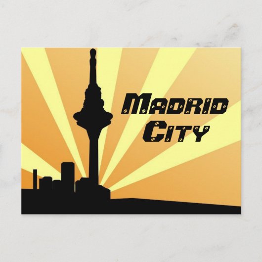 Postal Madrid Briefkaart (Voorkant)