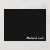 Postal Madrid de noche Briefkaart (Voorkant)