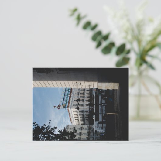 Postal Madrid España puerta del sol Tio pepe Briefkaart (Staand voorkant)