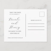 Postal Merry and Soon to be Married Boda Navidad Briefkaart (Achterkant)