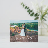 Postal Modern en elegant kalligrafie Briefkaart Sa (Staand voorkant)