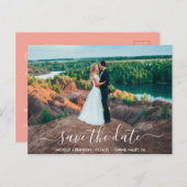 Postal Modern en elegant kalligrafie Briefkaart Sa (Voorkant / Achterkant)