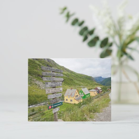 Postal Myrdam, Noruega Briefkaart (Staand voorkant)