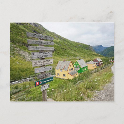 Postal Myrdam, Noruega Briefkaart (Voorkant)