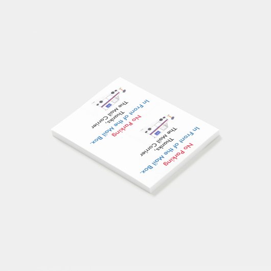 POSTAL "NO PARKING" POST IT NOTA POST-IT® NOTES (Schuin)