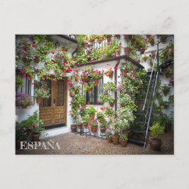 postal patio andaluz en Córdoba, España Briefkaart