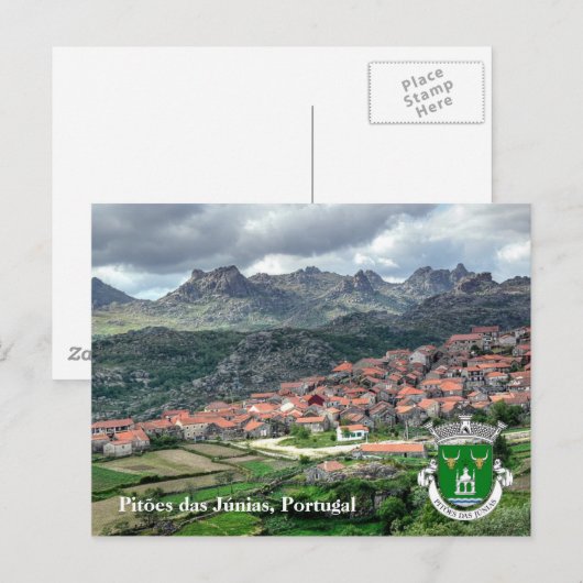 Postal Pitoes das Junias Modelo 2 Briefkaart (Voorkant / Achterkant)