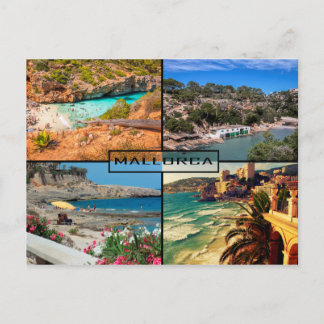 postal playas y calas de Mallorca - Majorca Briefkaart
