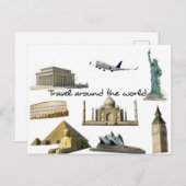 Postal - reizen over de hele wereld briefkaart (Voorkant / Achterkant)