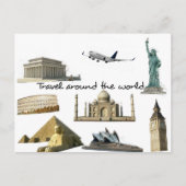 Postal - reizen over de hele wereld briefkaart (Voorkant)