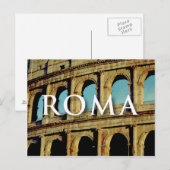 Postal Rome Italy Europe Wanderlust Briefkaart (Voorkant / Achterkant)