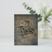 POSTAL SKULL MUSIC BRIEFKAART (Staand voorkant)