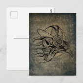 POSTAL SKULL MUSIC BRIEFKAART (Voorkant / Achterkant)