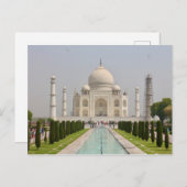 Postal Taj Mahal, India Briefkaart (Voorkant / Achterkant)