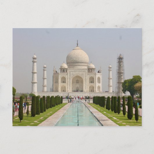 Postal Taj Mahal, India Briefkaart (Voorkant)