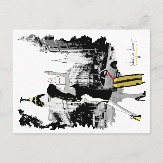 Postal ¡Taxi! Briefkaart (Voorkant)