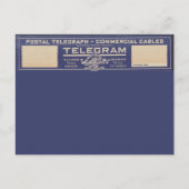 Postal Telegram  Briefkaart (Voorkant)