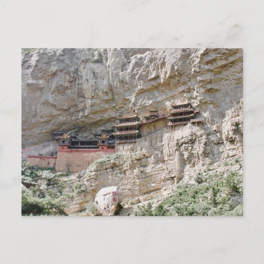 Postal templo colgante en Datong, China Briefkaart (Voorkant)