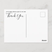Postal Thank You Postcard Briefkaart (Achterkant)