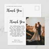 Postal Thank You Postcard Briefkaart (Voorkant / Achterkant)